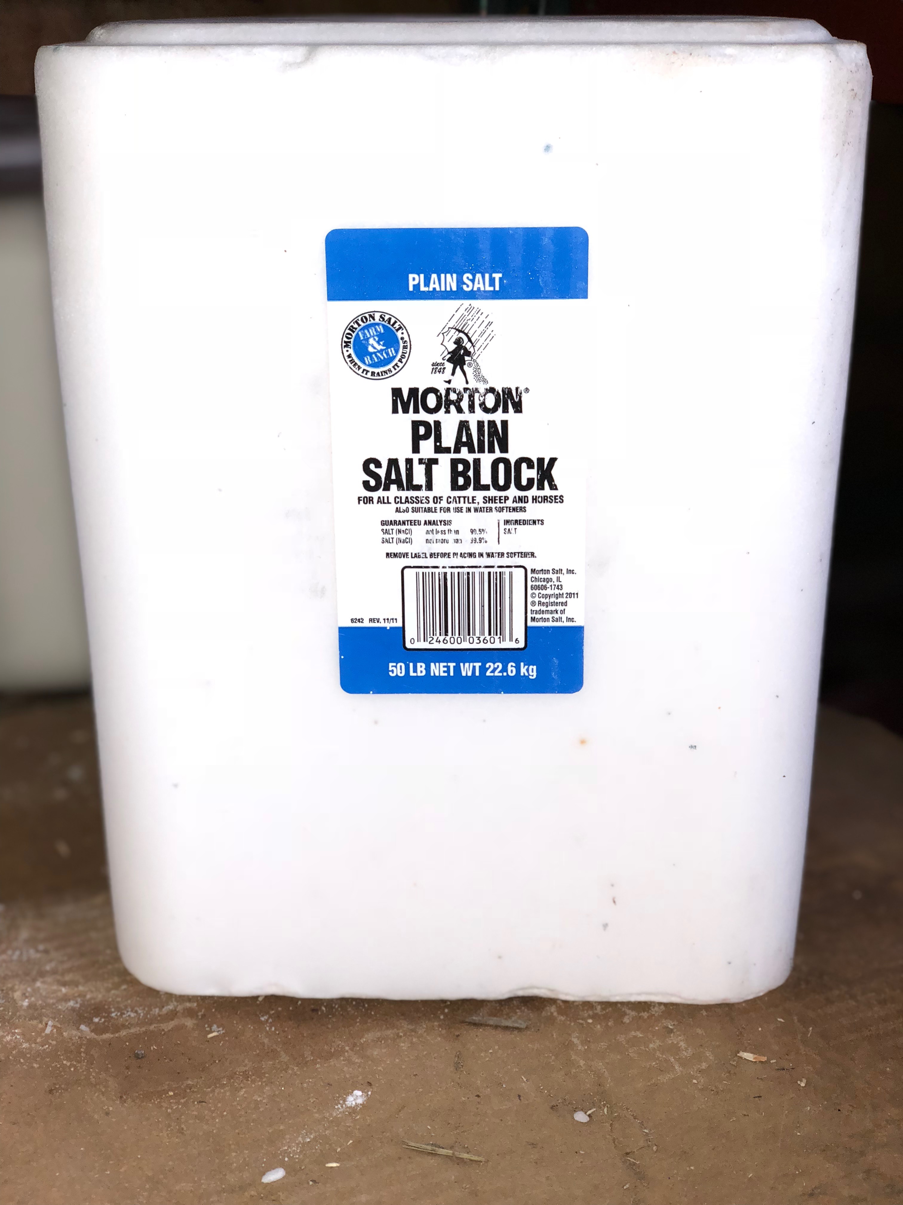 White Salt Block